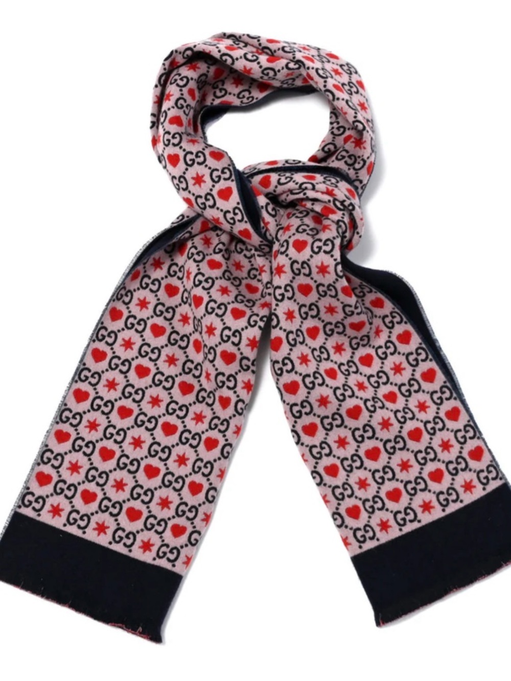 Gucci Logo Heart Scarf
